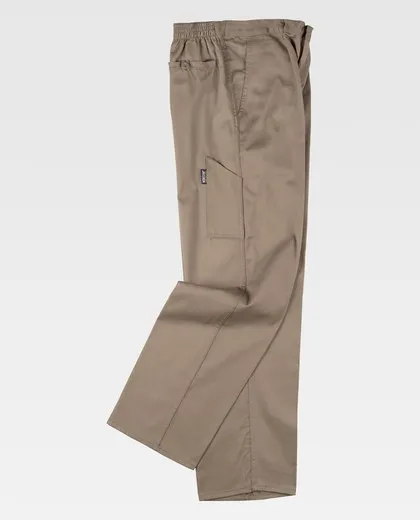 Pantalón Elástico con bolsillo Beige