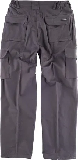 Pantalón linea 4 con elástico en cintura Gris