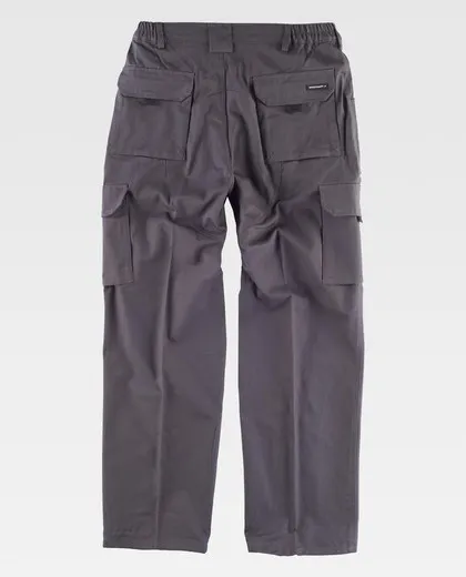 Pantalón linea 4 con elástico en cintura Gris