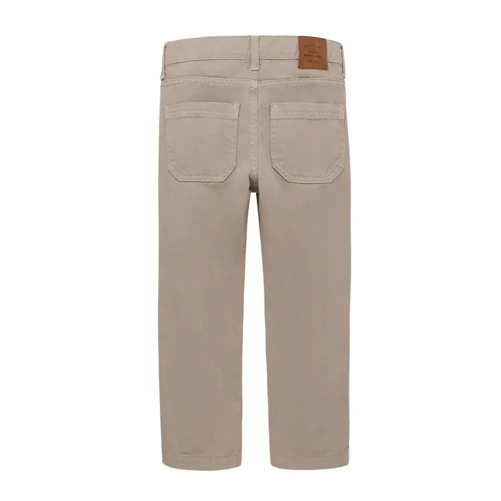 Pantalón recto en tejido plano
