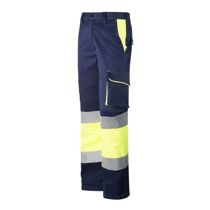 Pantalón Strech multibolsillos combinado con Alta visibilidad
