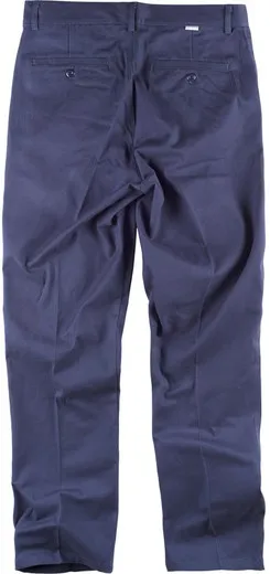 Pantalón tipo chino, tejido elástico Marino