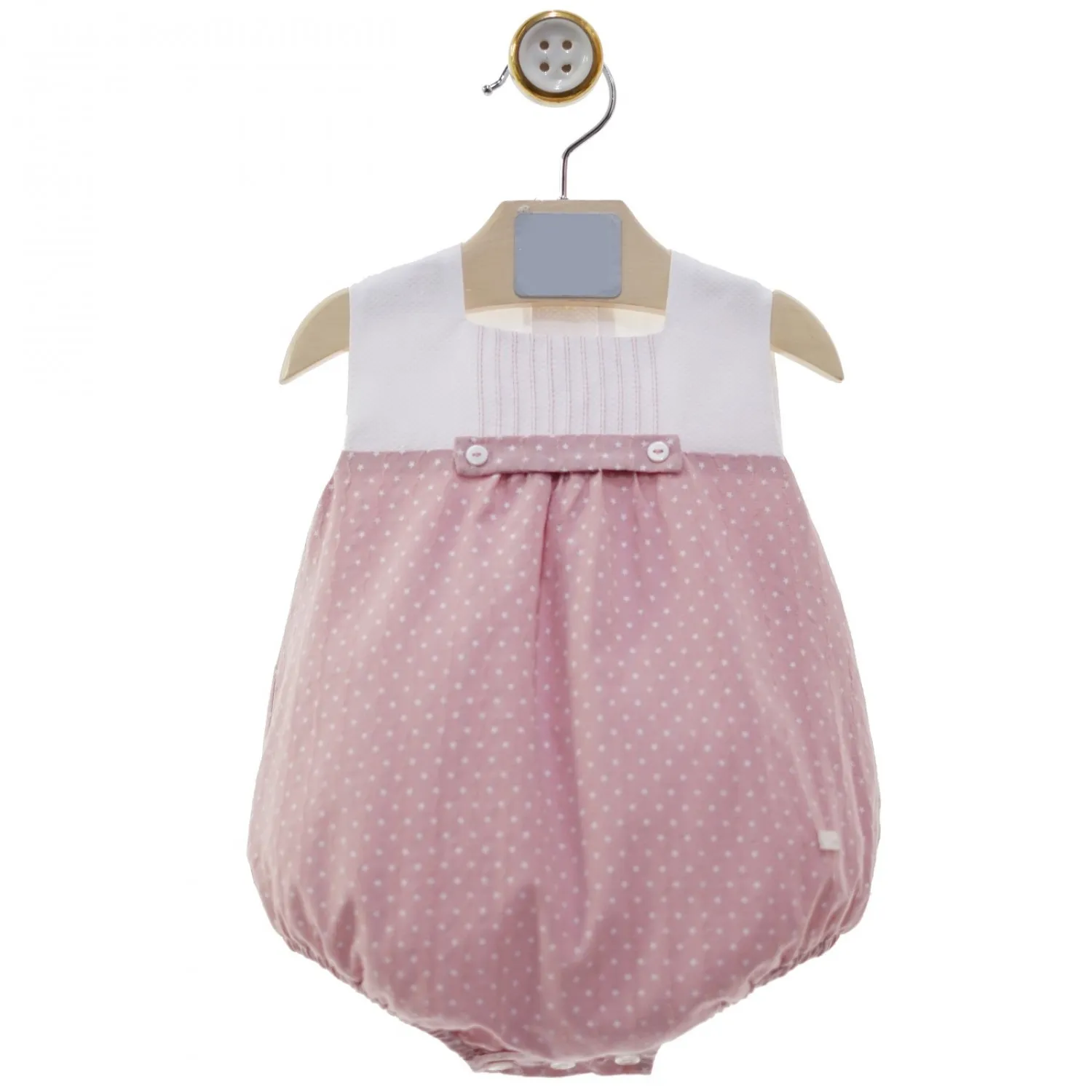 Pelele para niña con estrellas. Colección Menfis