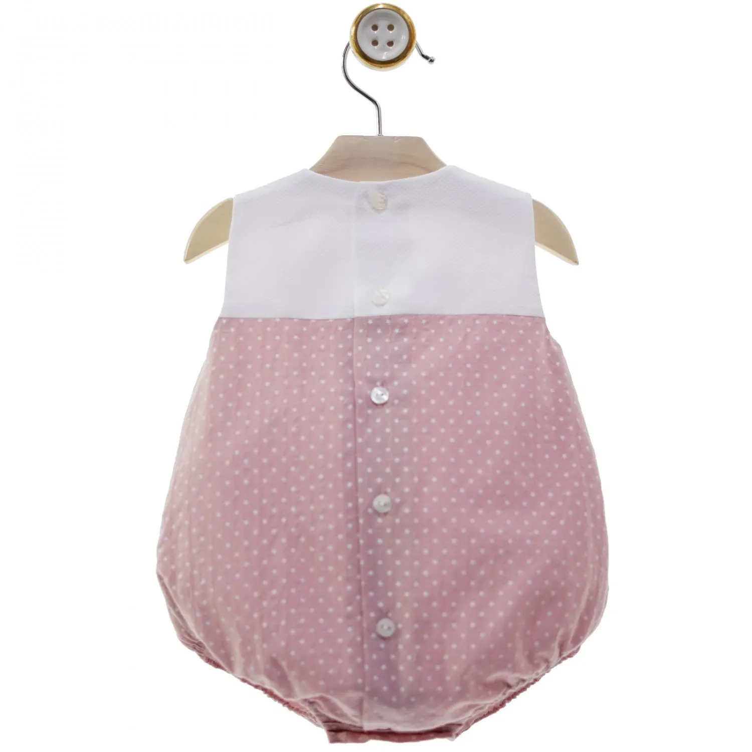 Pelele para niña con estrellas. Colección Menfis