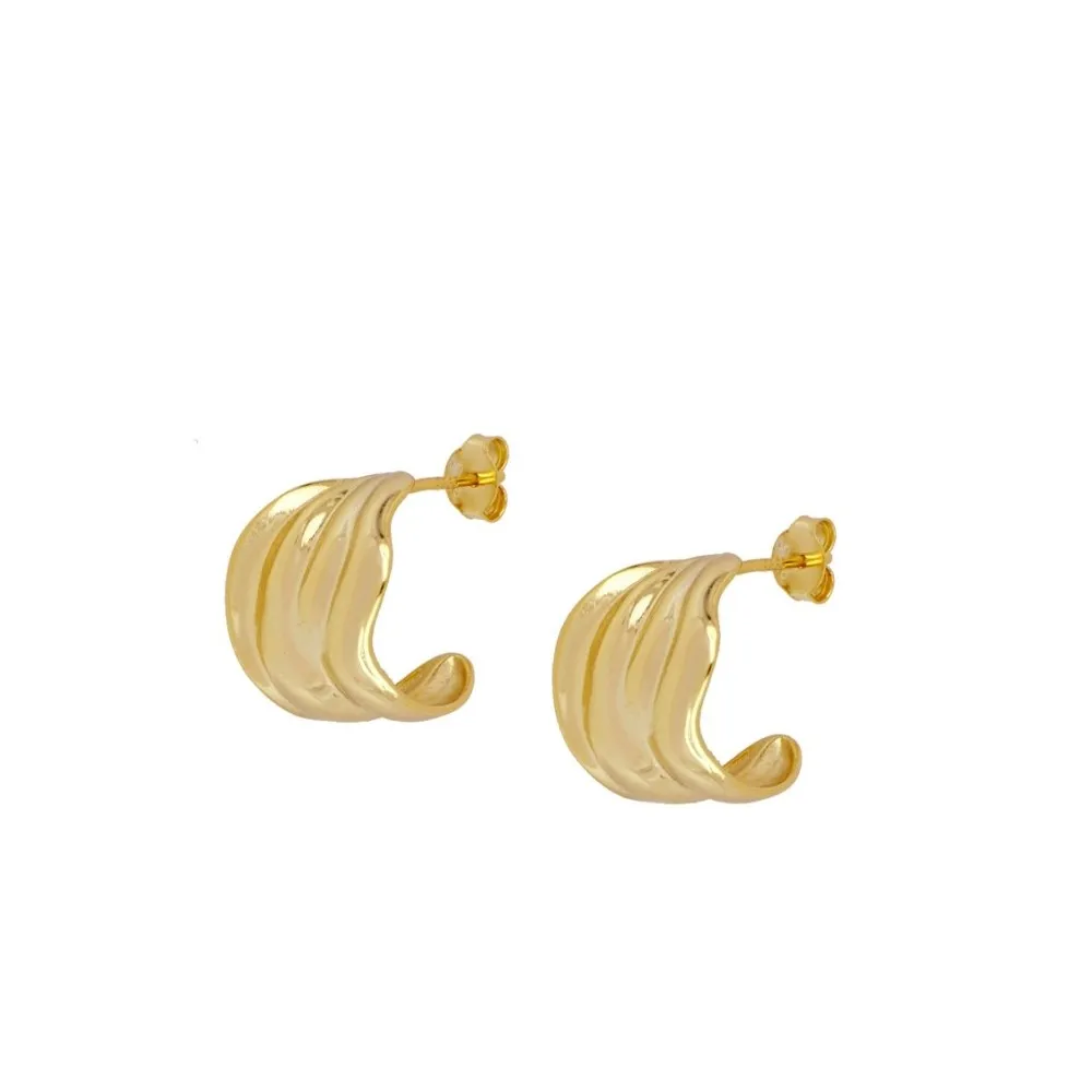 Pendiente Aro Leaf Oro (PAR)