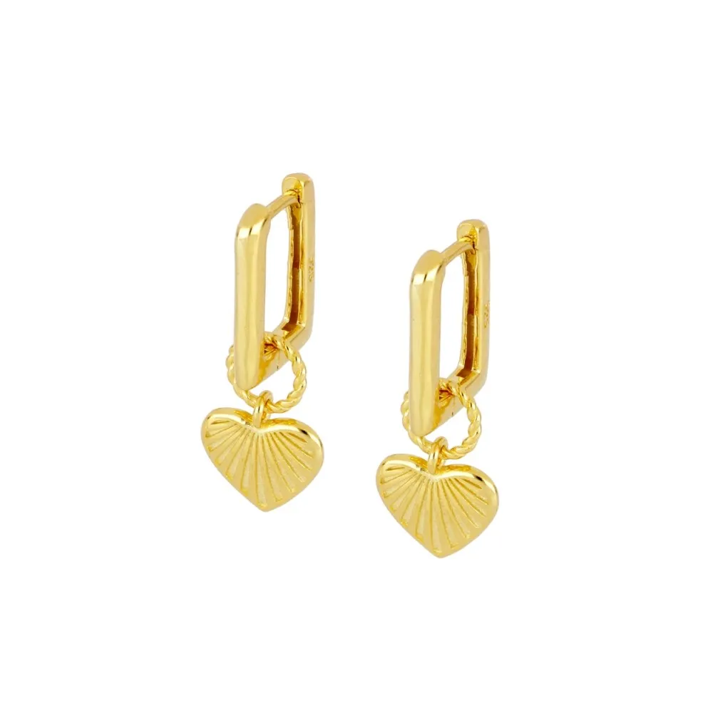 Pendiente Édessa Heart Oro
