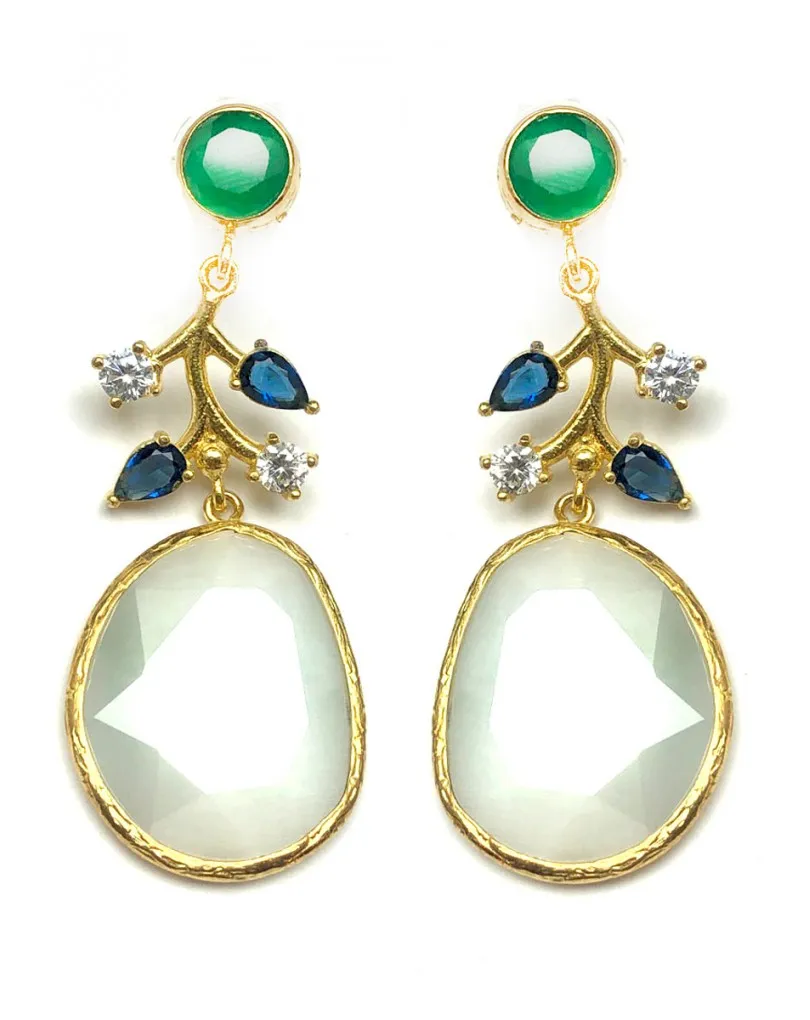 PENDIENTES LARGOS BLANCOS PARA BODAS JOYAS CON PERSONALIDAD