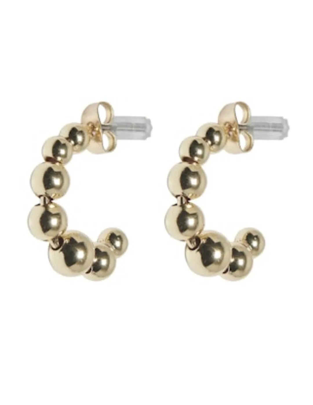 Pendientes Only aro con perla dorado para mujer