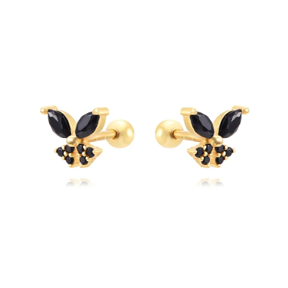 Piercing Marieta Negro Oro