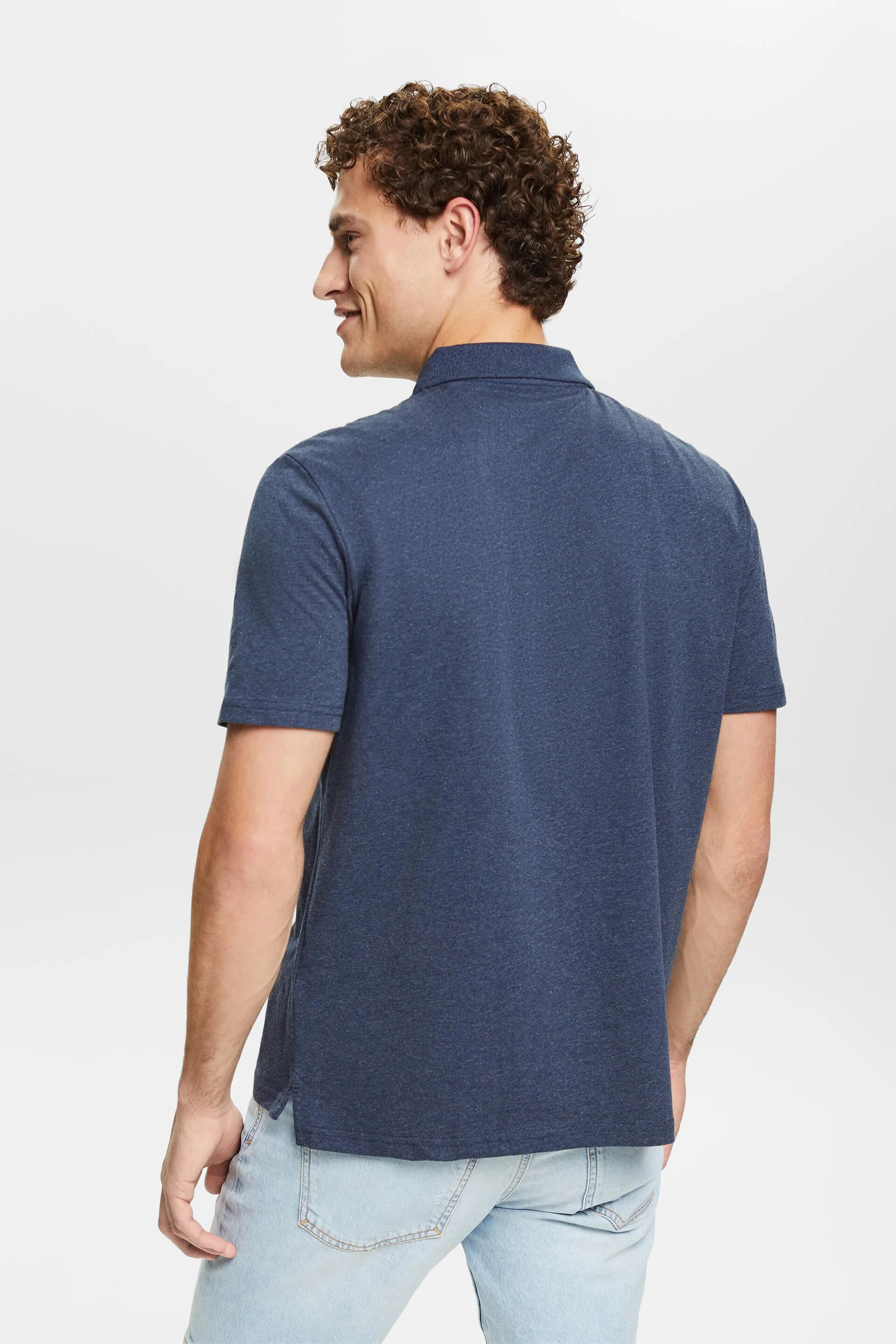 Polo de tejido jaspeado