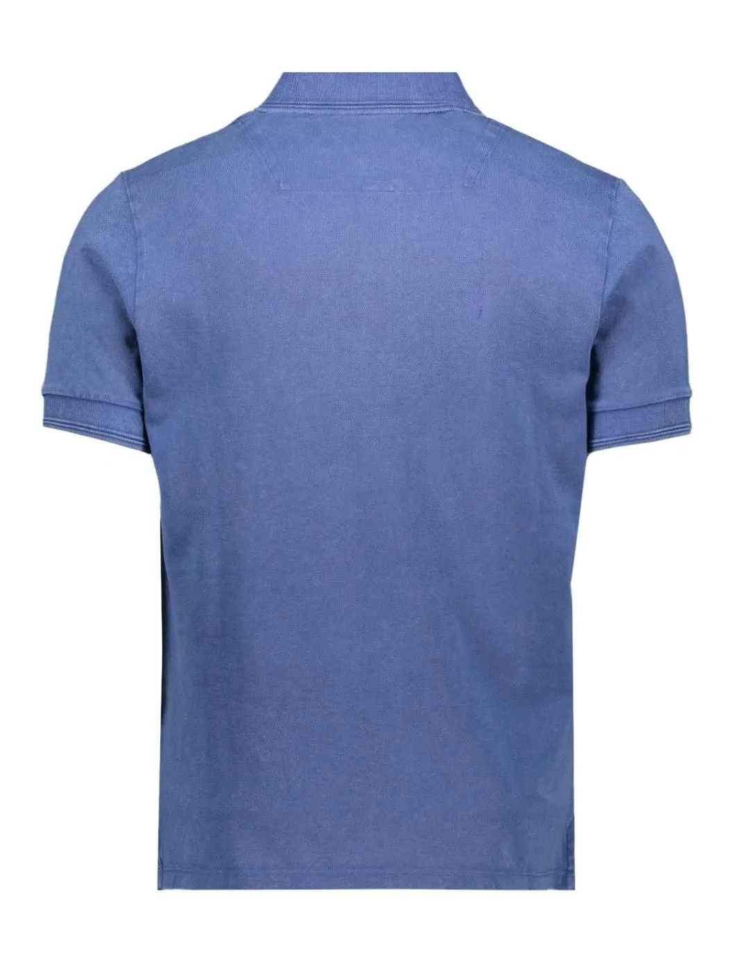 Polo Replay azulón con logo manga corta para hombre