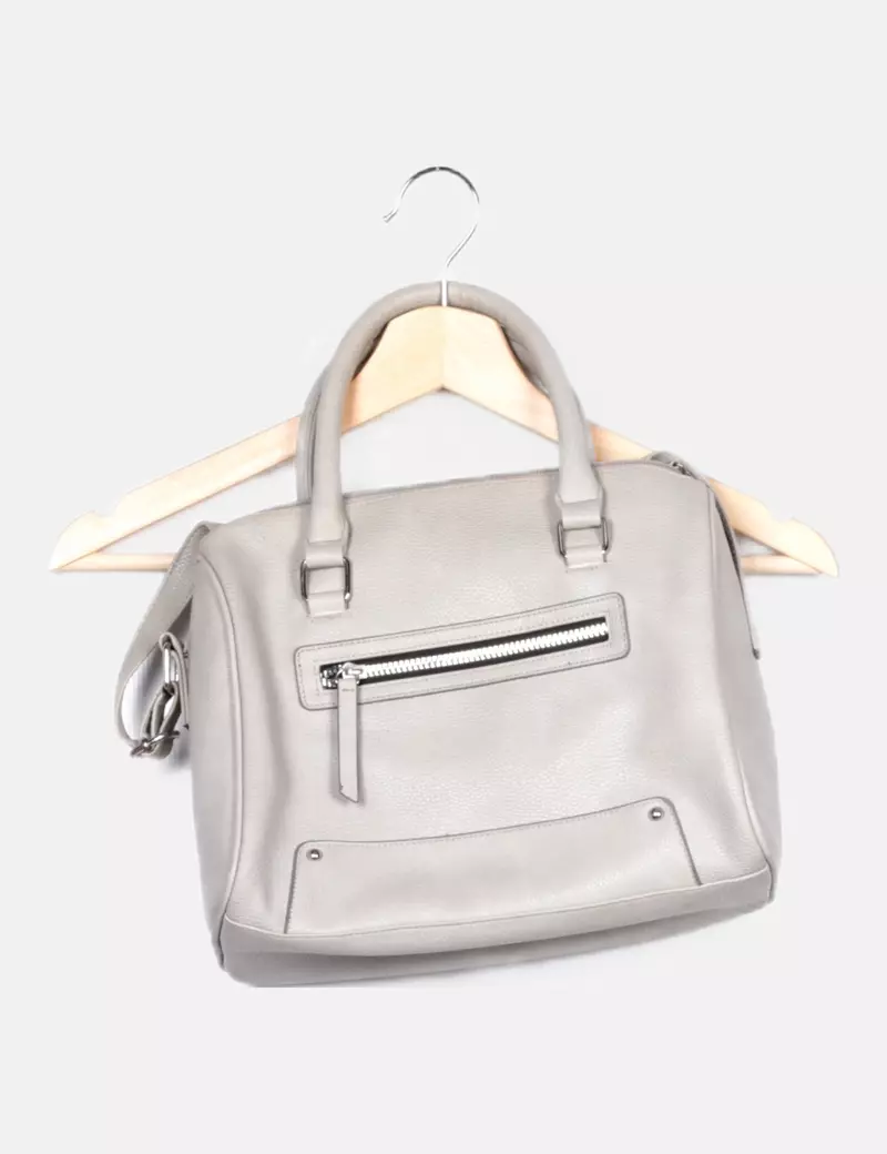 Primark Bolso gris estilo bowling