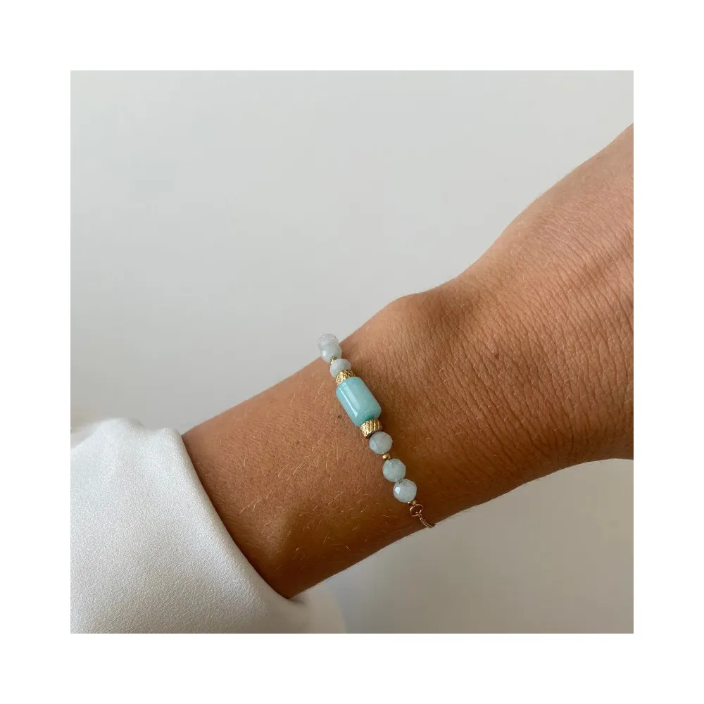 Pulsera Maseru Amazonita Oro