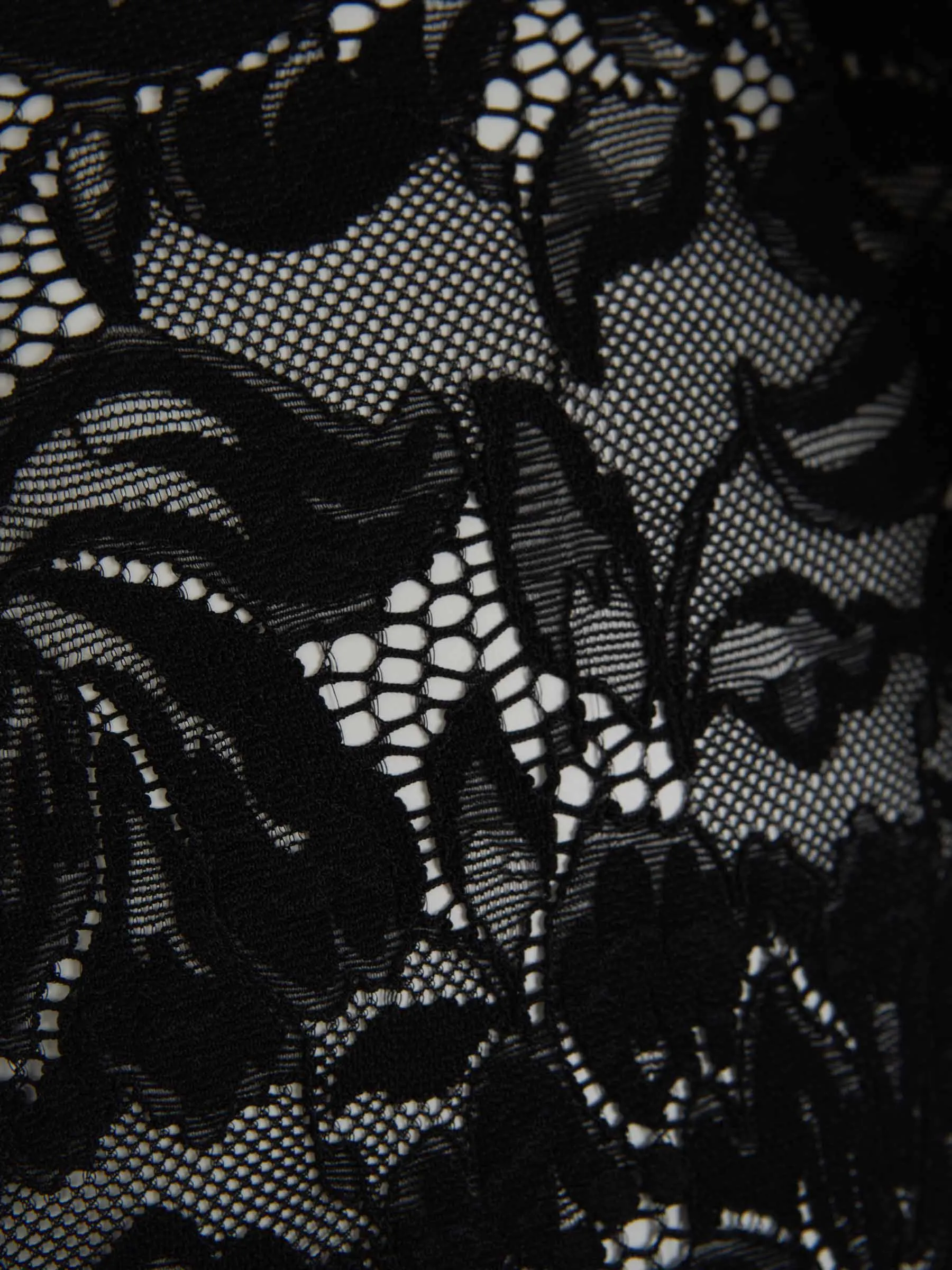 Rabanne Vestido Midi Encaje