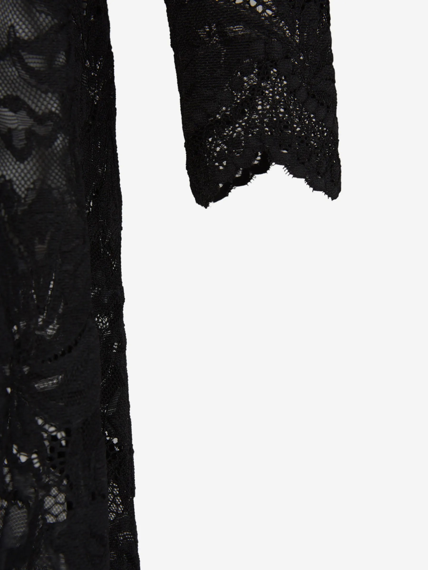Rabanne Vestido Midi Encaje