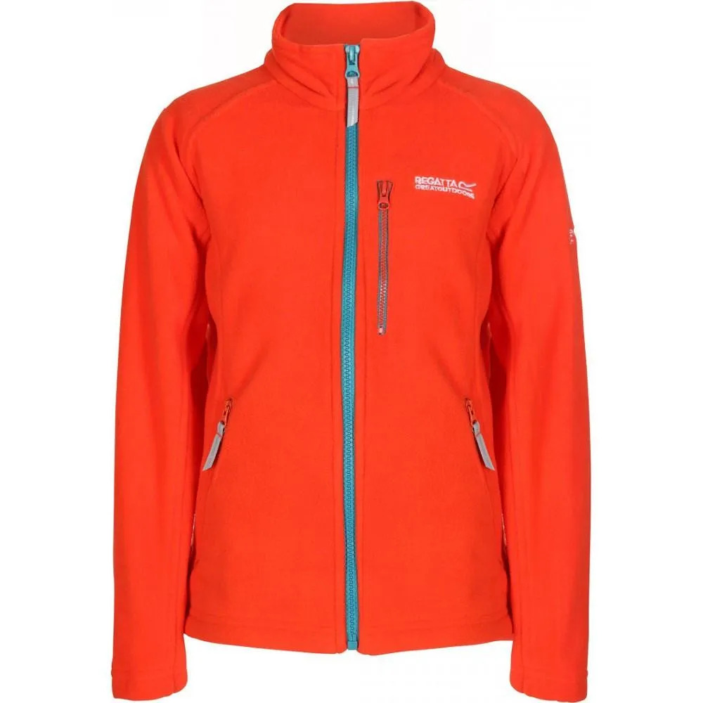 REGATTA MARLIN III . Chaqueta polar NIÑOS Y NIÑAS UNISEX, Con cremallera color crayon .  