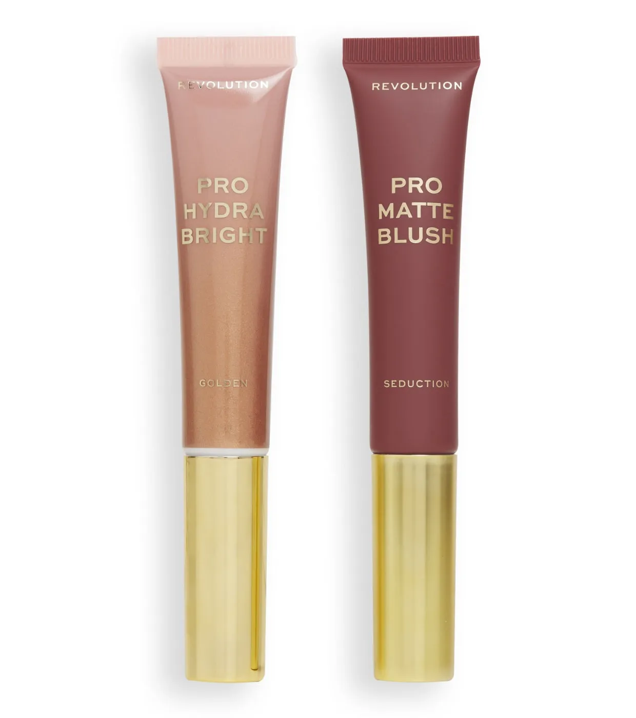 REVOLUTION PRO  DúO COLORETES EN CREMA  GOLDEN