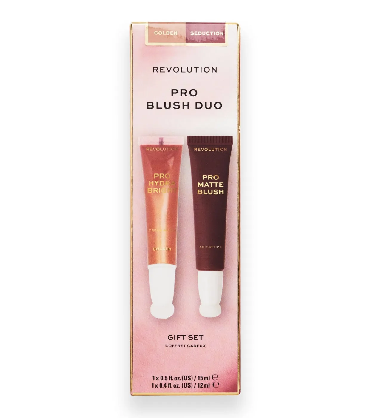 REVOLUTION PRO  DúO COLORETES EN CREMA  GOLDEN
