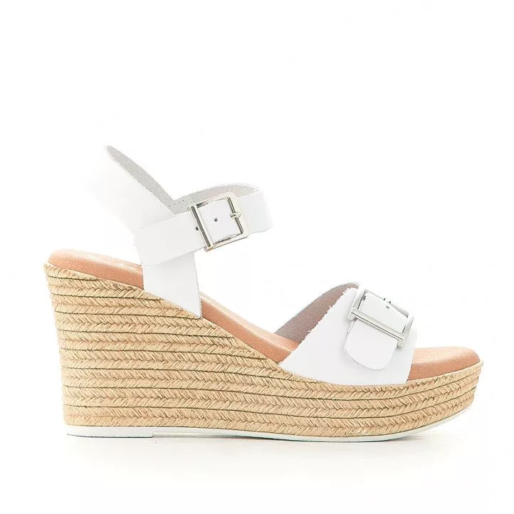 Sandalias cuña Redlove miriam con hebilla en la pala