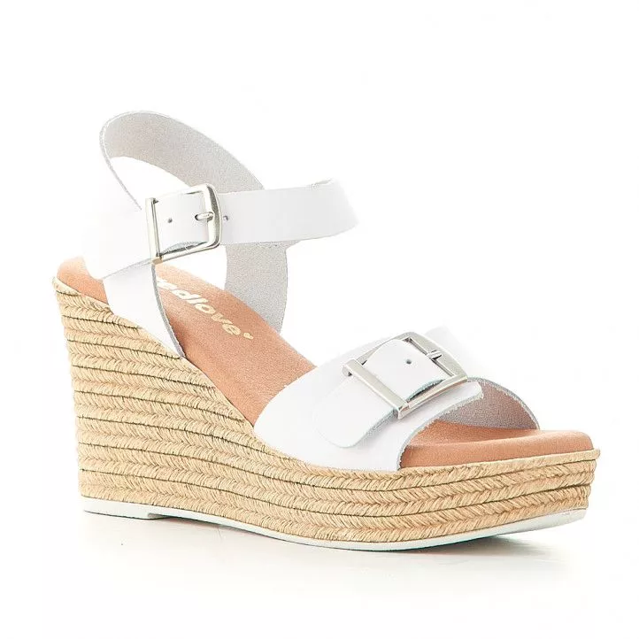 Sandalias cuña Redlove miriam con hebilla en la pala
