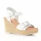 Sandalias cuña Redlove miriam con hebilla en la pala