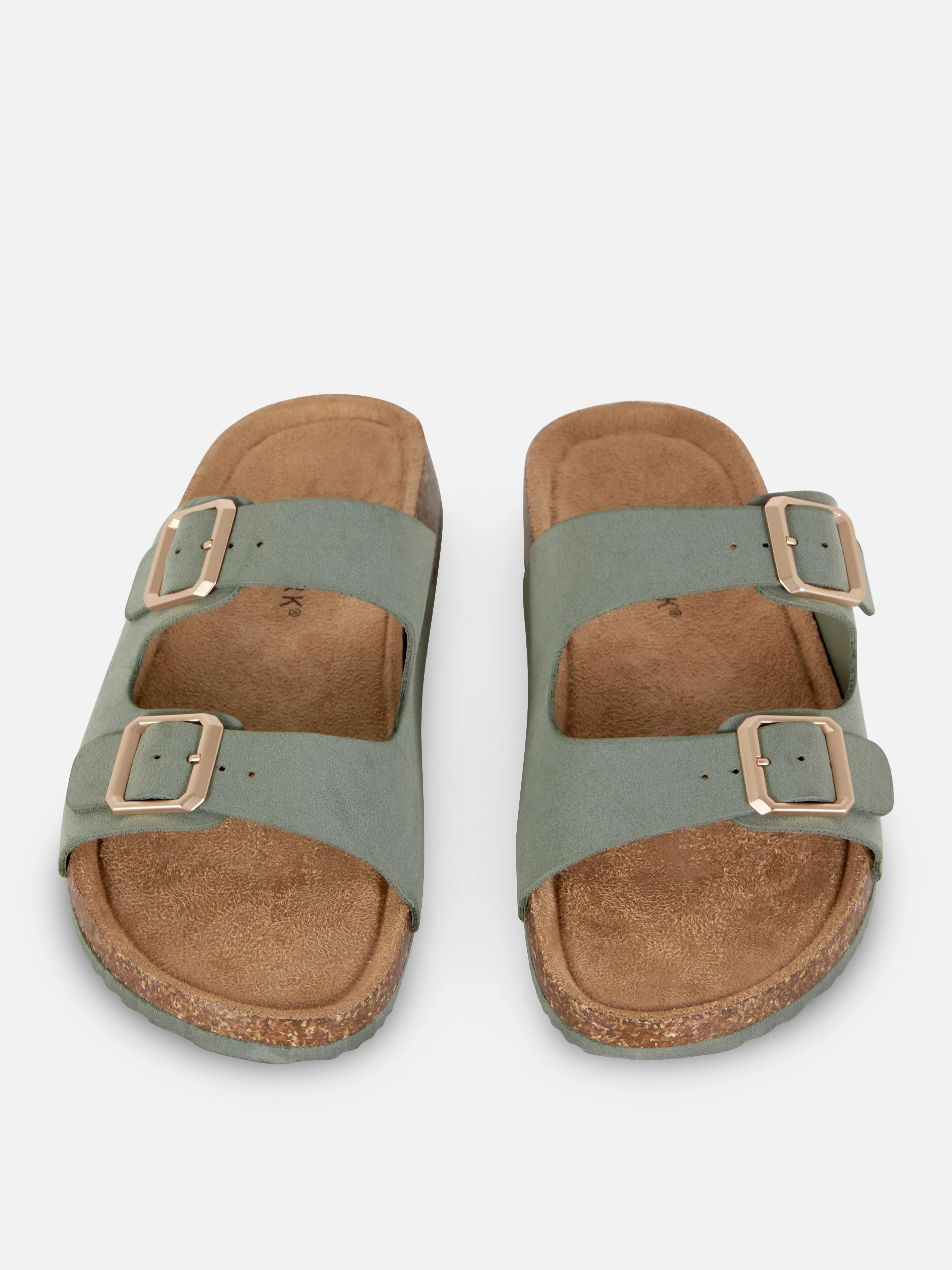 Sandalias doble tira y plantilla de corcho
