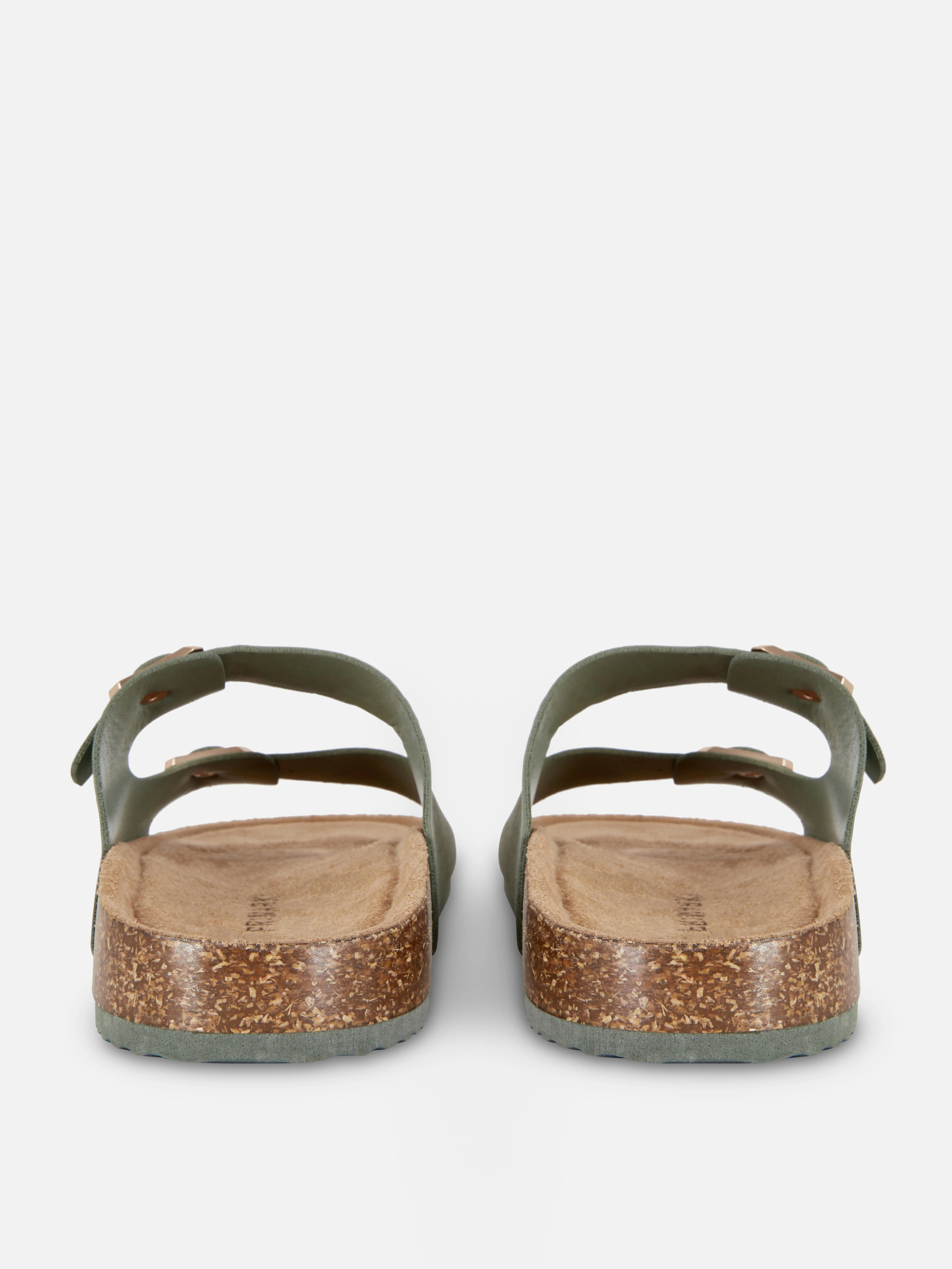 Sandalias doble tira y plantilla de corcho