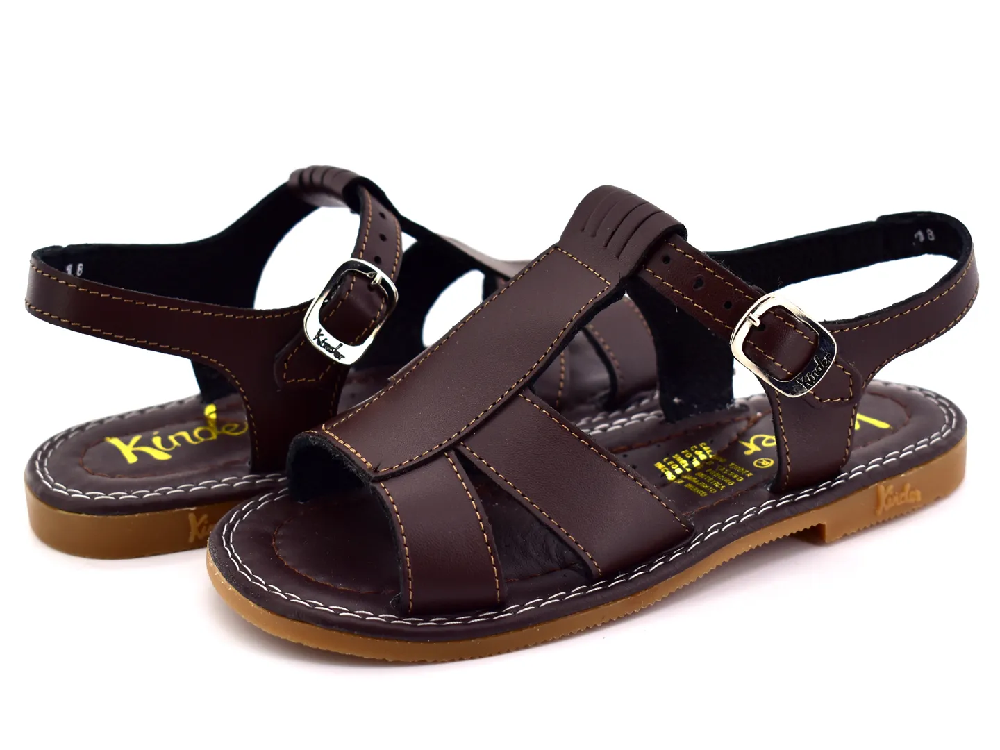 Sandalias Kinder 6002 Cafe Para Niño