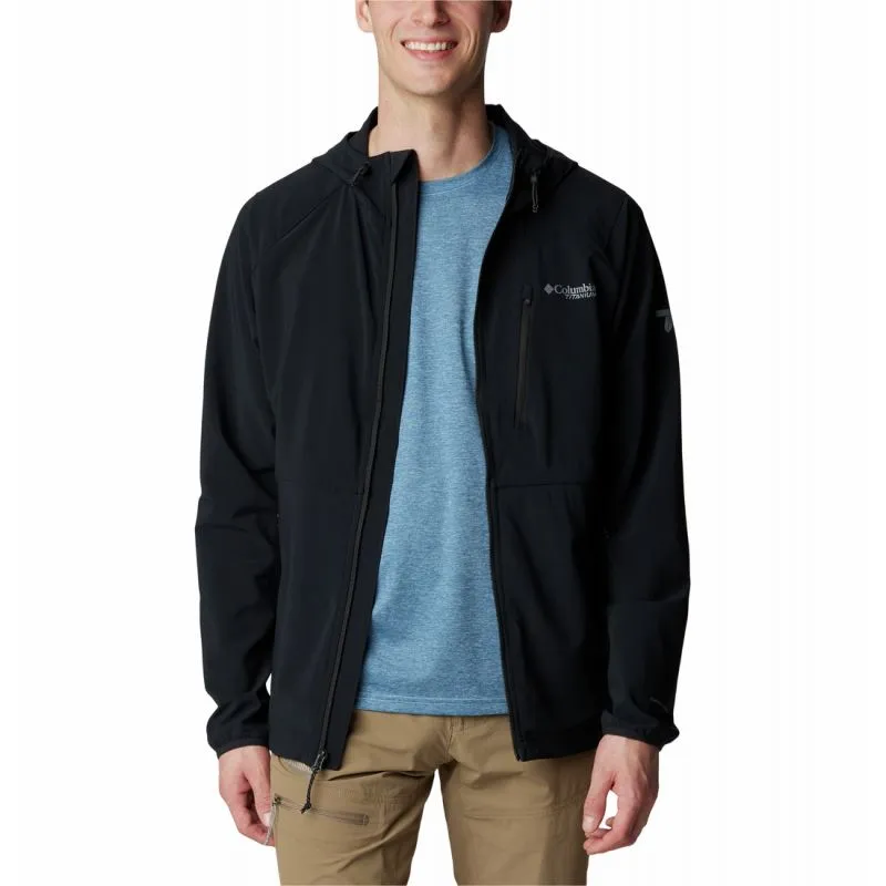 Softshell Columbia Triple Canyon Hooded Jkt (Negro) Hombre