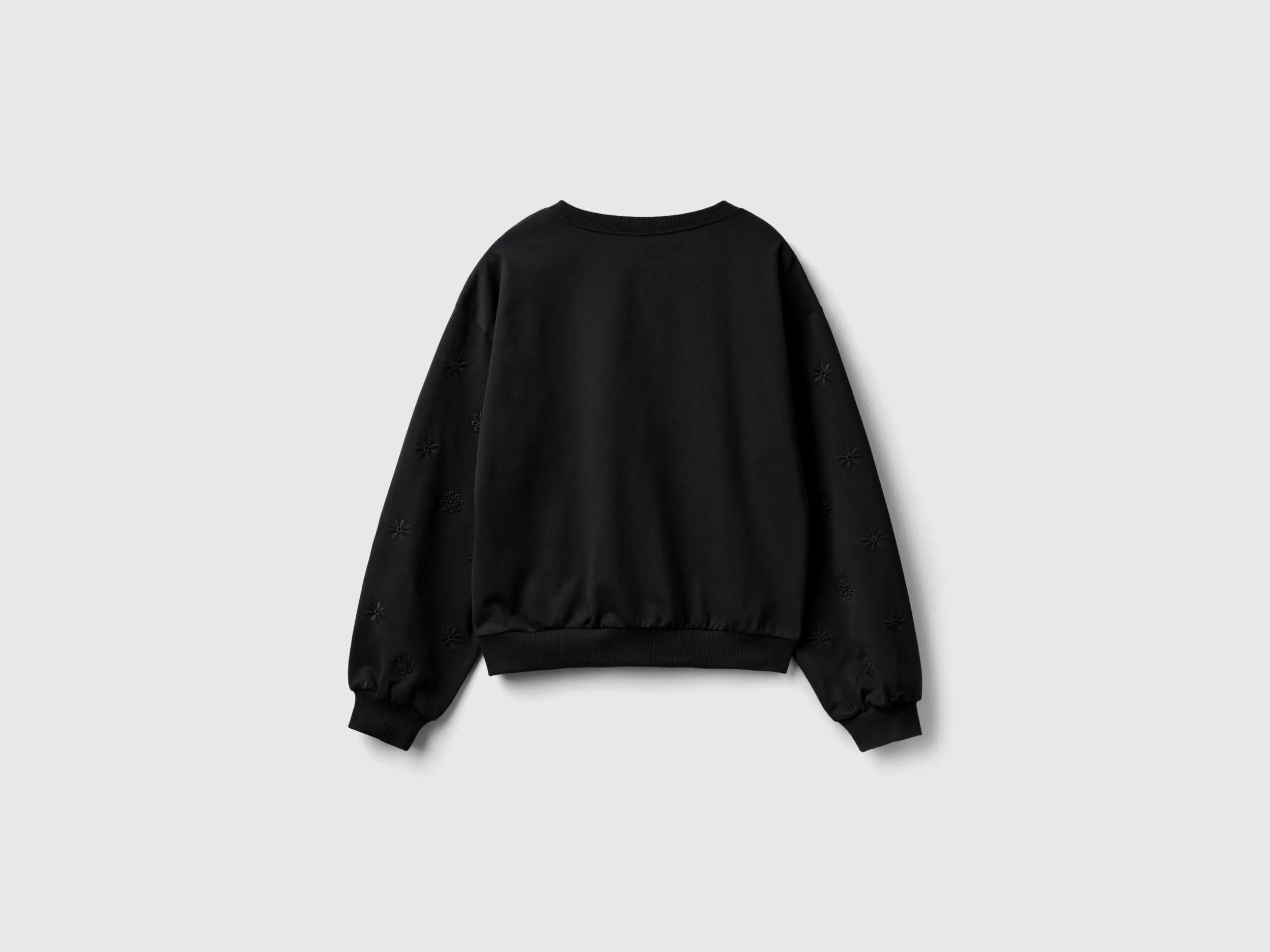Sudadera con bordado de flores