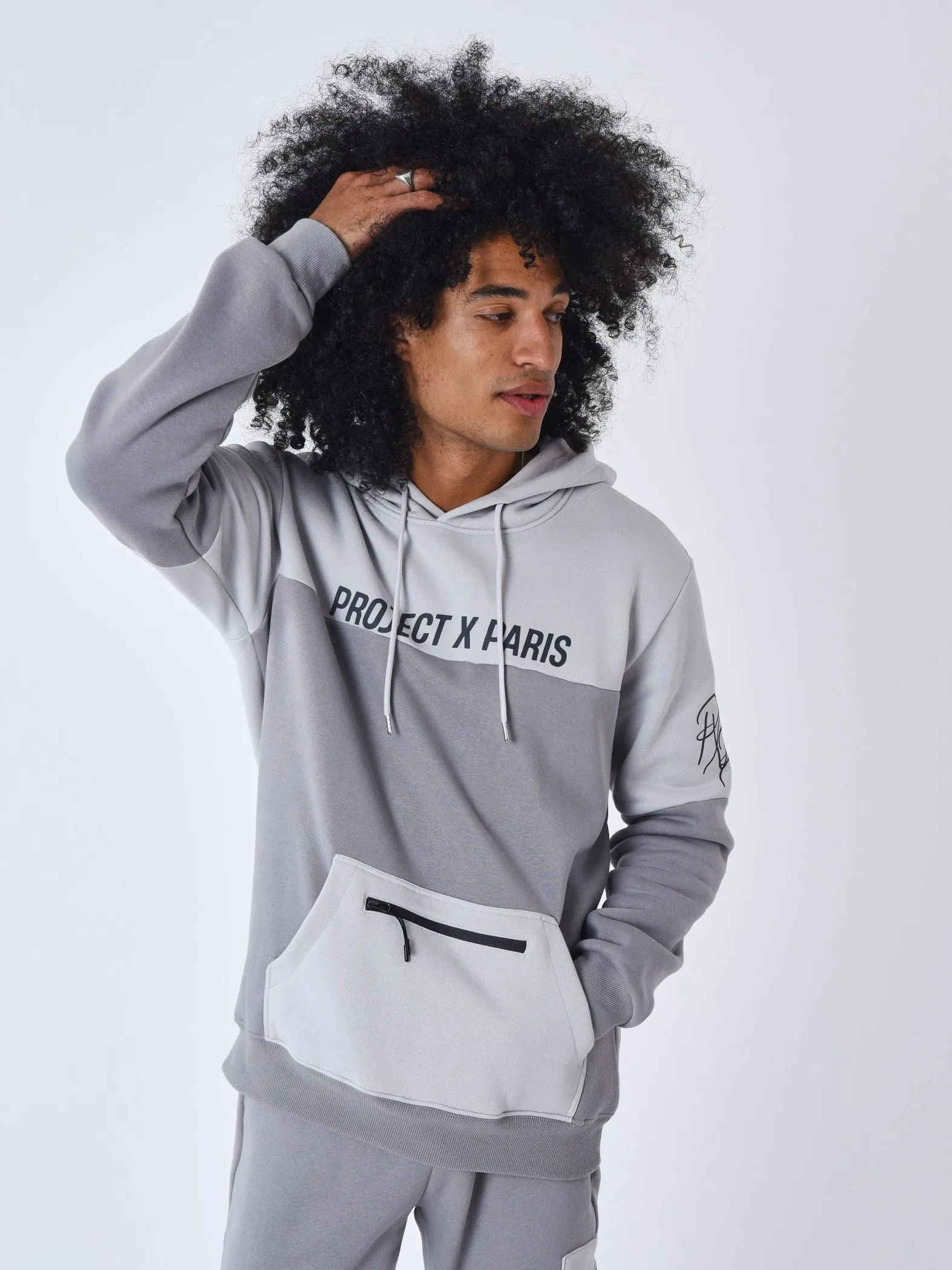 Sudadera con capucha Colourblock