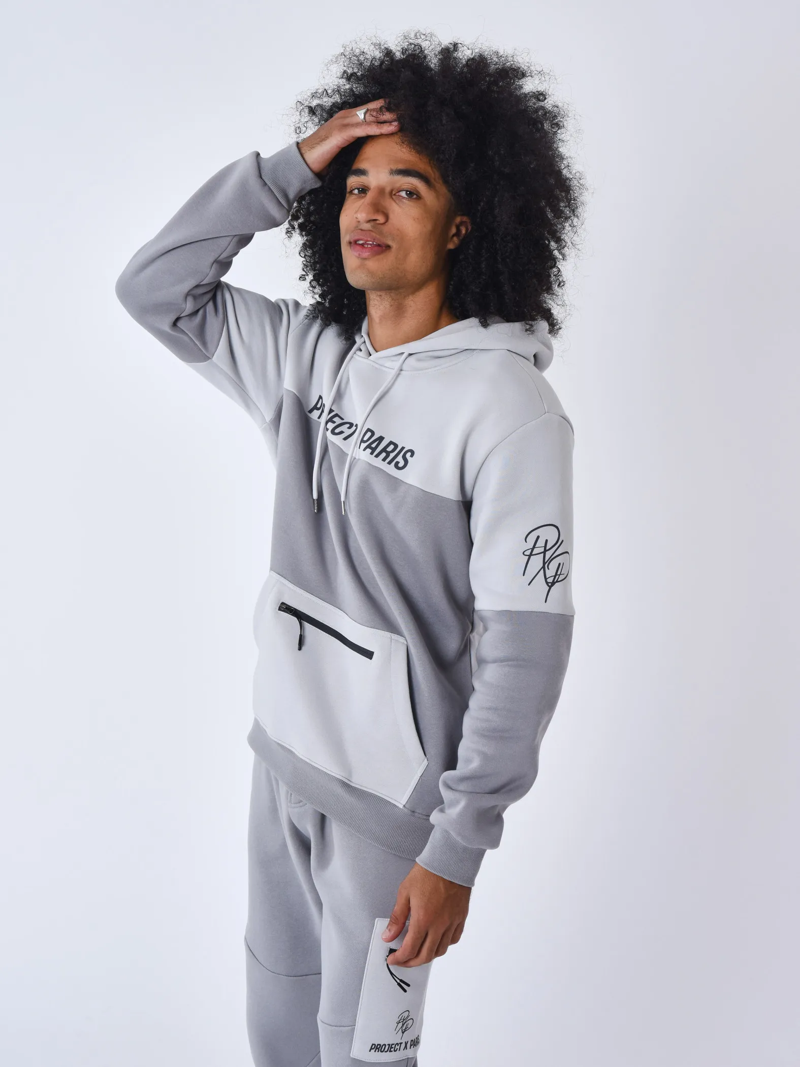 Sudadera con capucha Colourblock