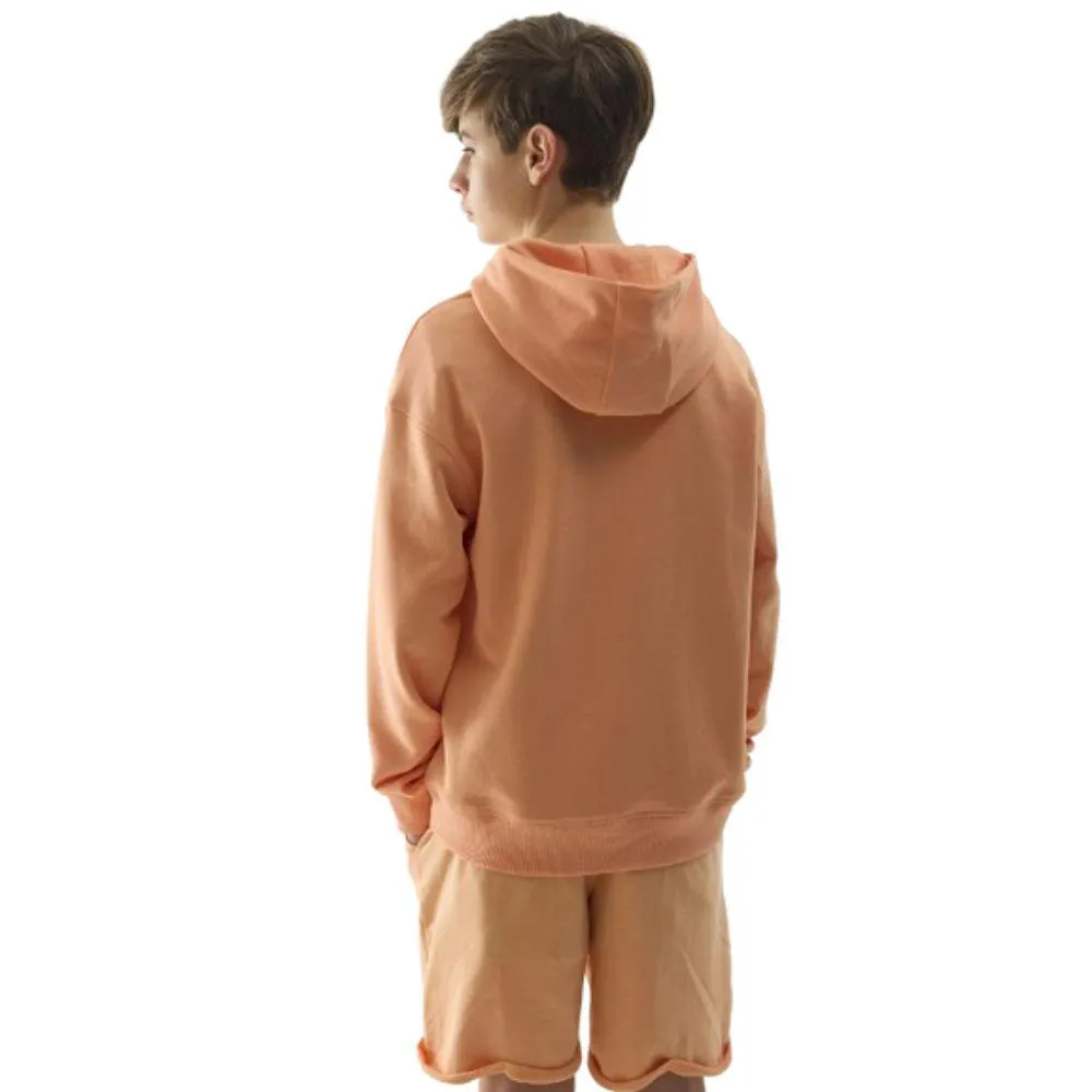 SUDADERA CON CAPUCHA PARA NIÑO 4F TSWSM0935 CORAL.