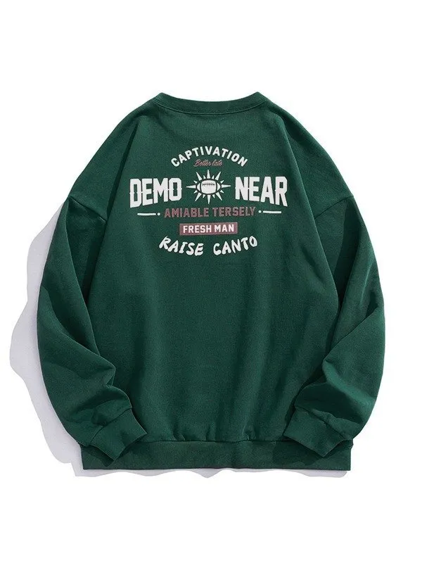 Sudadera con gráfico Demon Near Vintage para hombre
