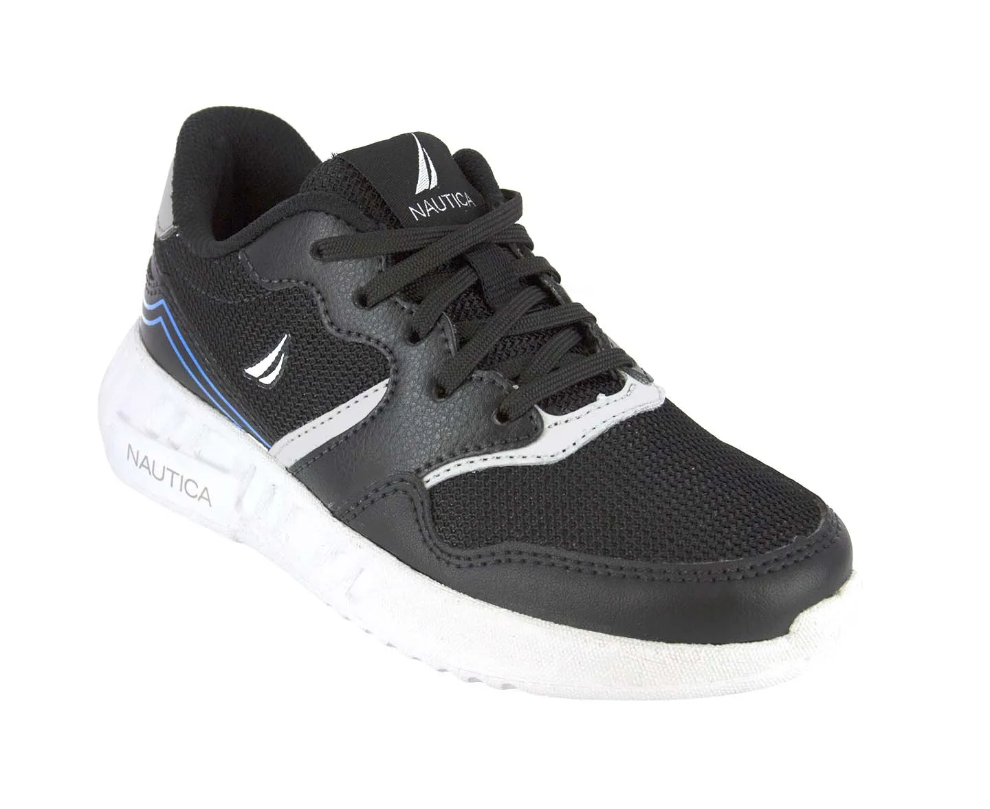 Tenis Nautica Mark Negro Para Niño