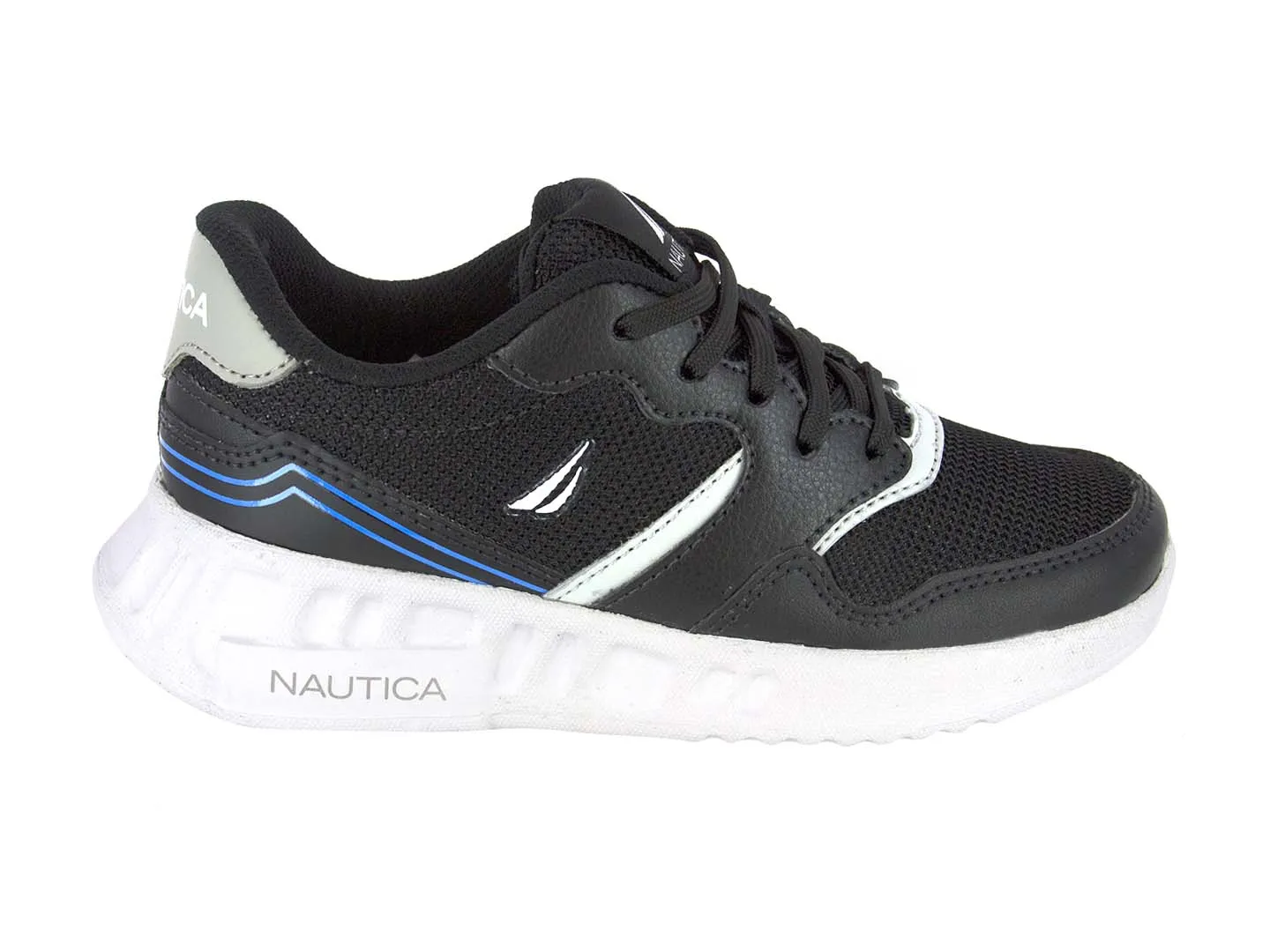Tenis Nautica Mark Negro Para Niño