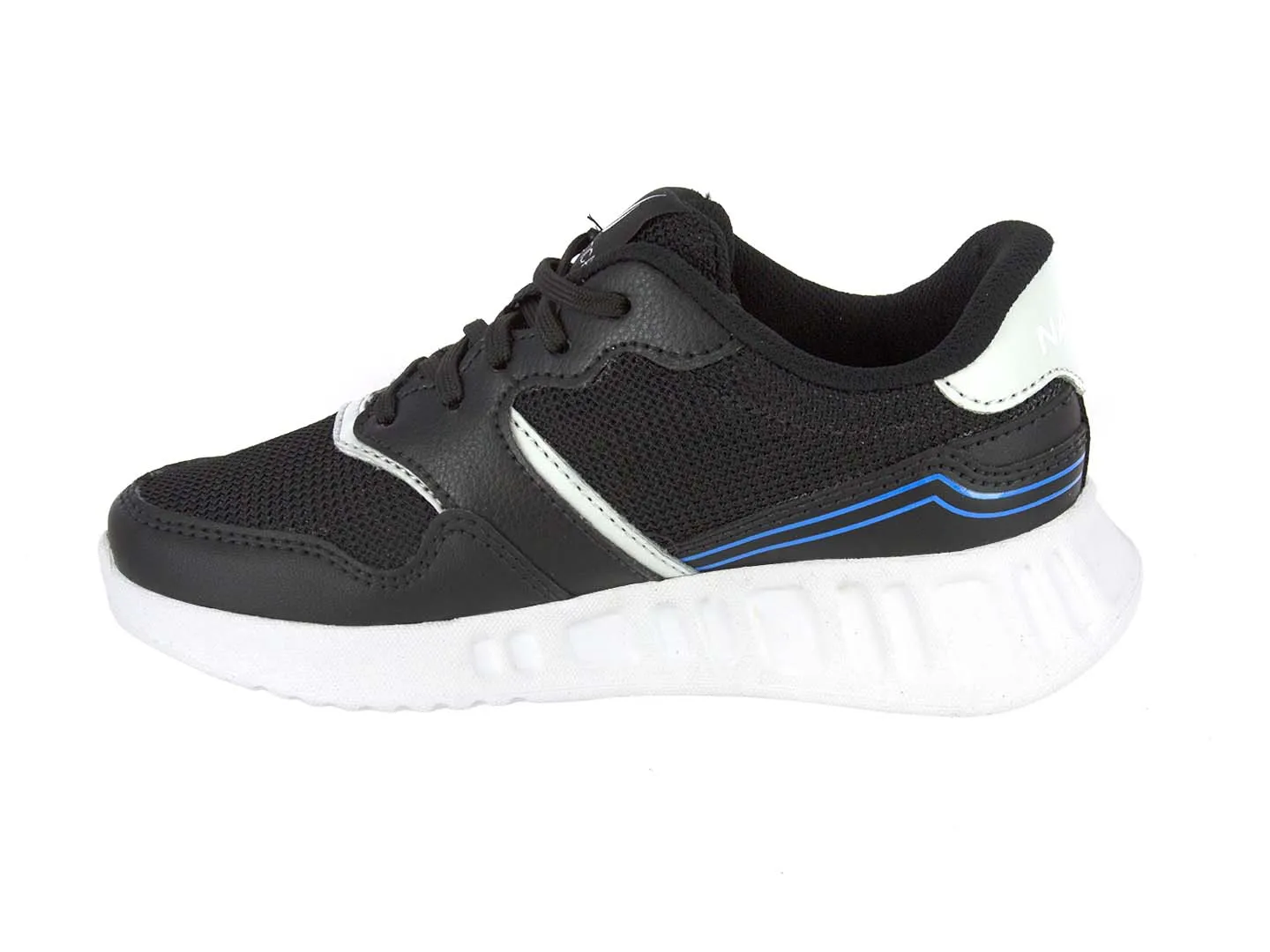 Tenis Nautica Mark Negro Para Niño