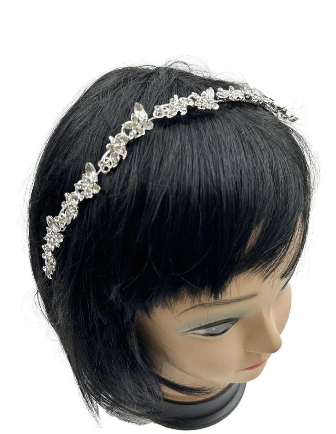 TOCADOS PLATEADOS DIADEMAS CON DESTELLOS CRISTAL PARA BODAS