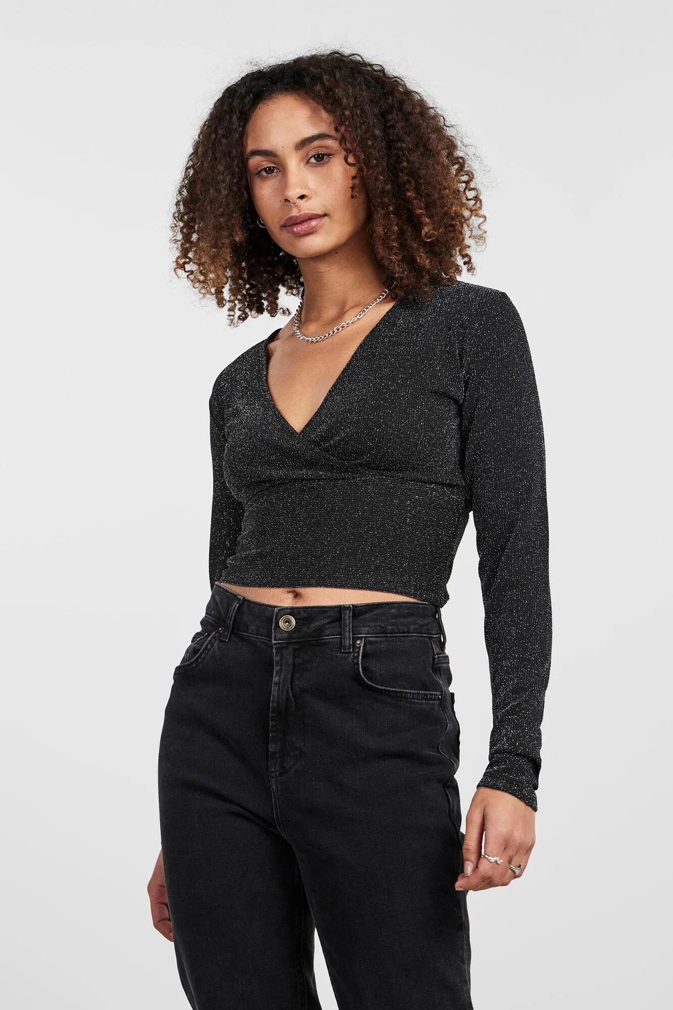 Top corto con lurex