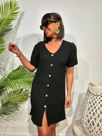 Vestido Estructura WAFFOLD Negro