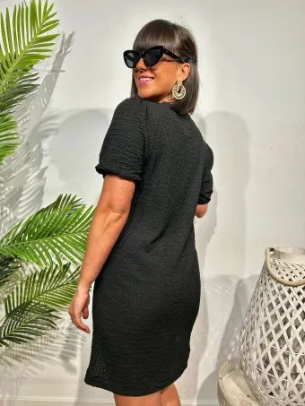 Vestido Estructura WAFFOLD Negro
