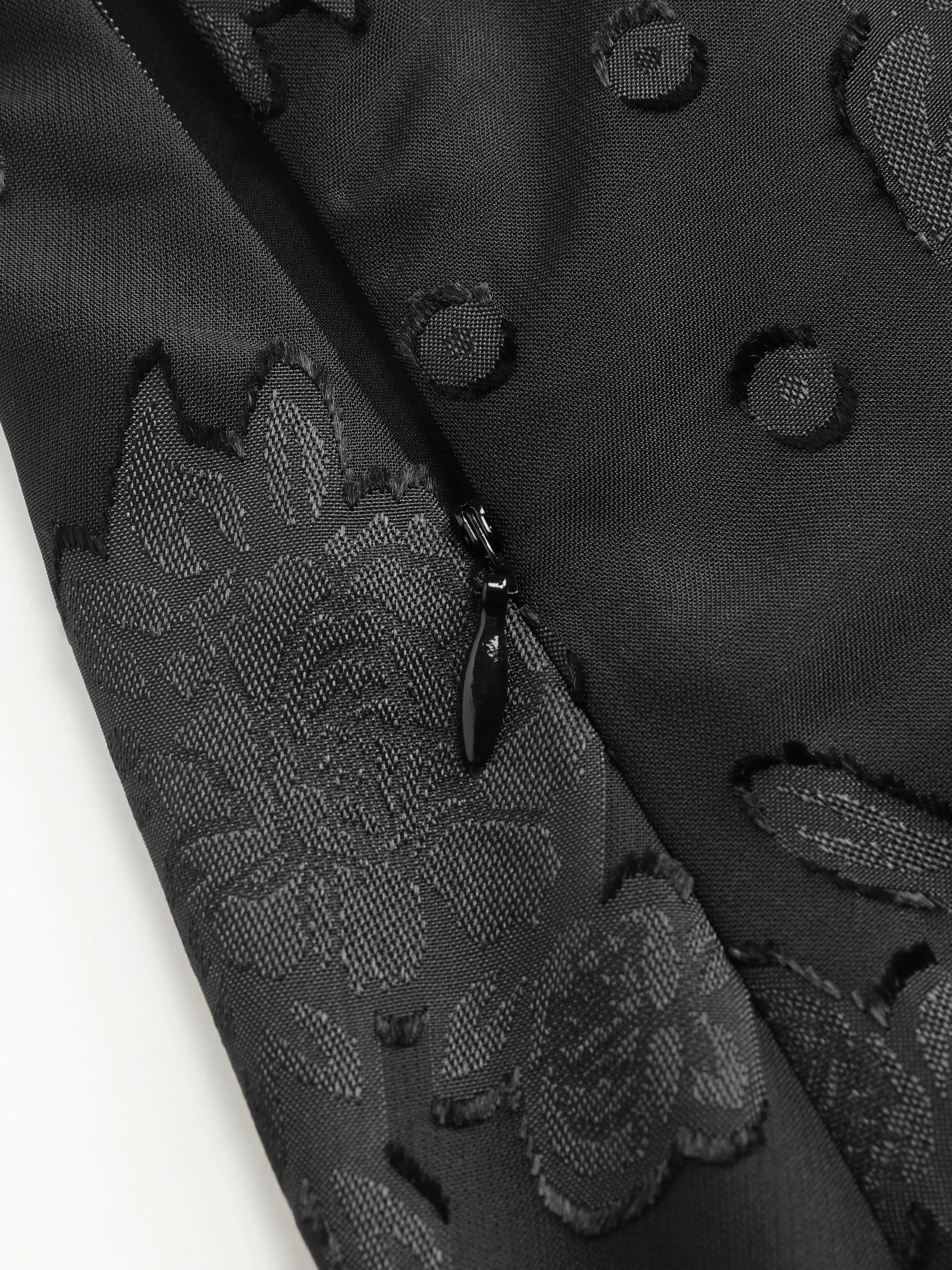 Vestido Mini Jacquard Floral