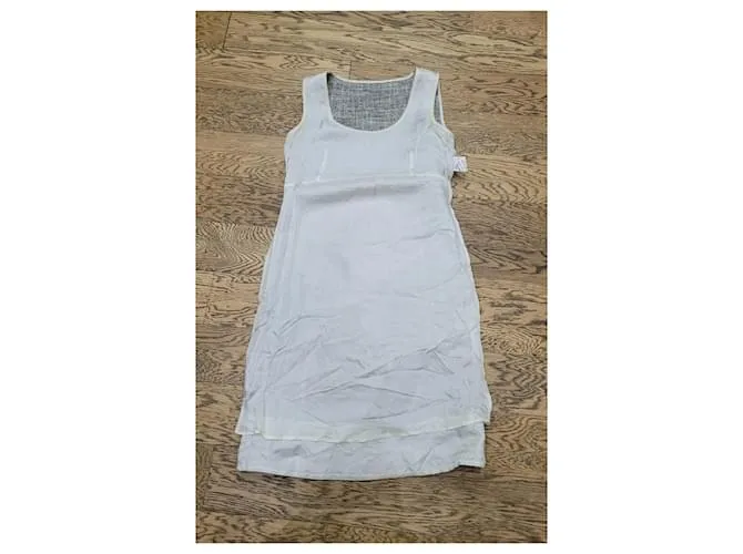 Vestido sin mangas Weekend Max Mara Blanco Gris 