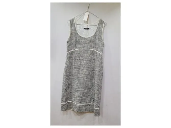 Vestido sin mangas Weekend Max Mara Blanco Gris 
