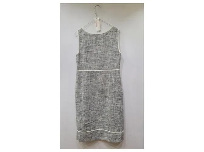 Vestido sin mangas Weekend Max Mara Blanco Gris 