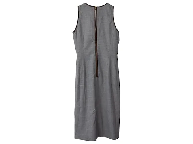 Vestido Tubo Altuzarra Sin Mangas en Viscosa Gris 