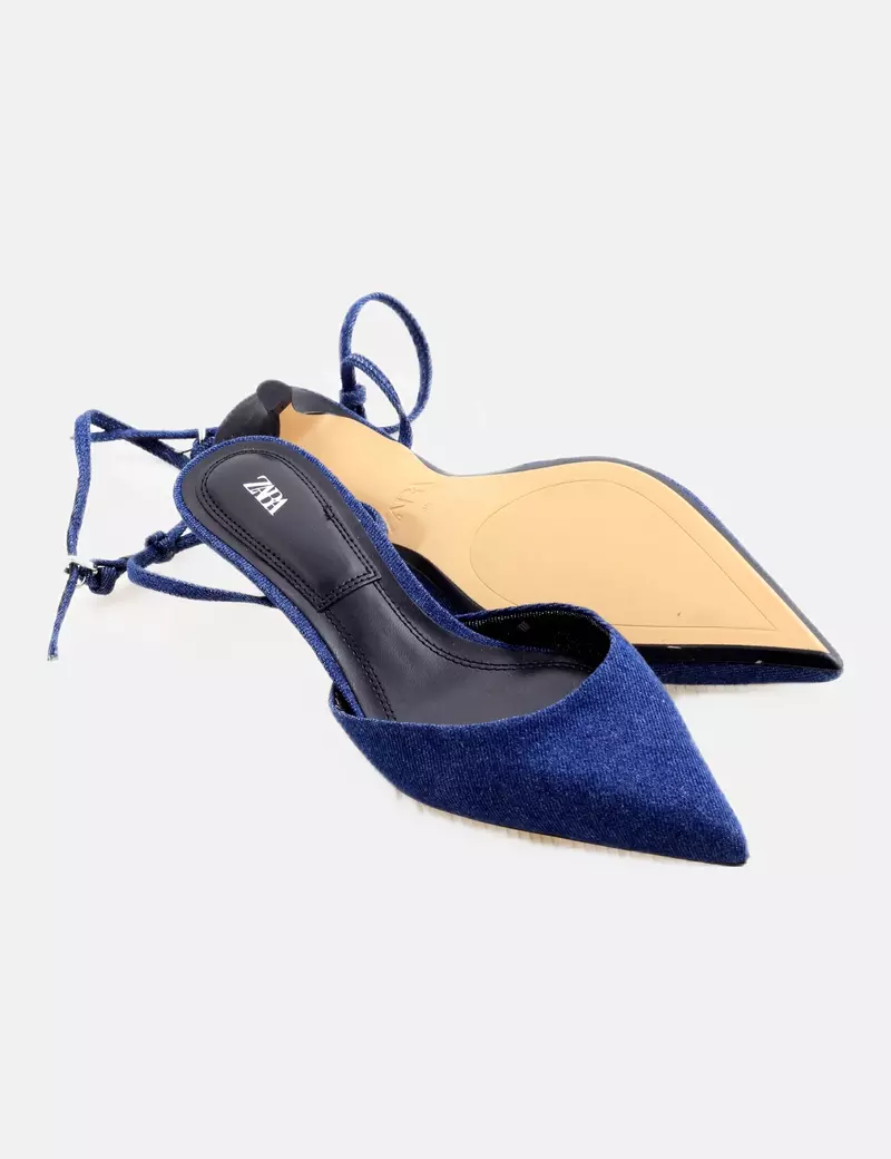 Zara Mule tejido denim
