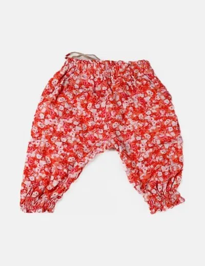 Zara Pantalón baggy estampado floral
