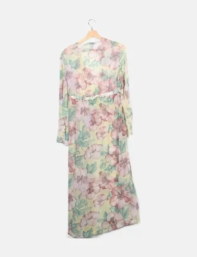 Zara Túnica lencera floral