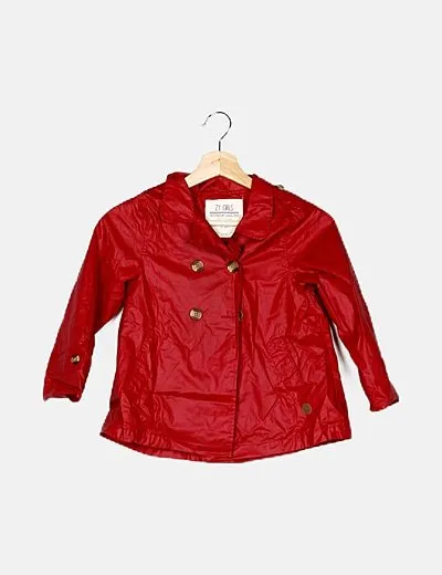ZY Impermeable rojo